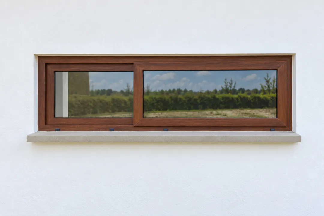 Casa campestre · ventanería en acabado madera, foto 1