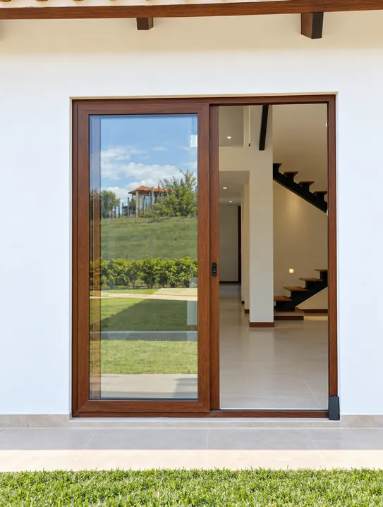 Casa campestre · ventanería en acabado madera, foto 3