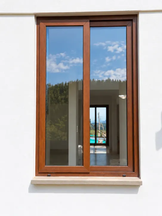 Casa campestre · ventanería en acabado madera, foto 6