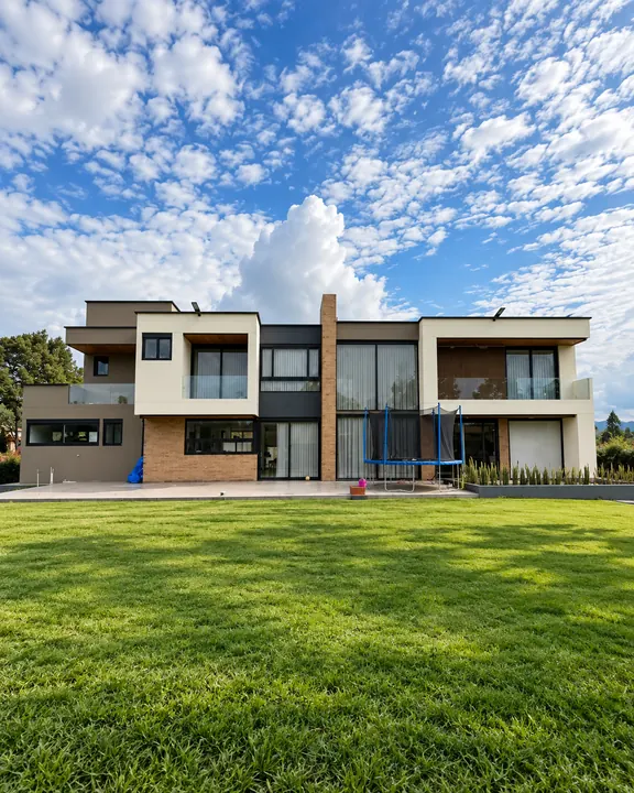 Casa moderna · fachada mixta, foto 1